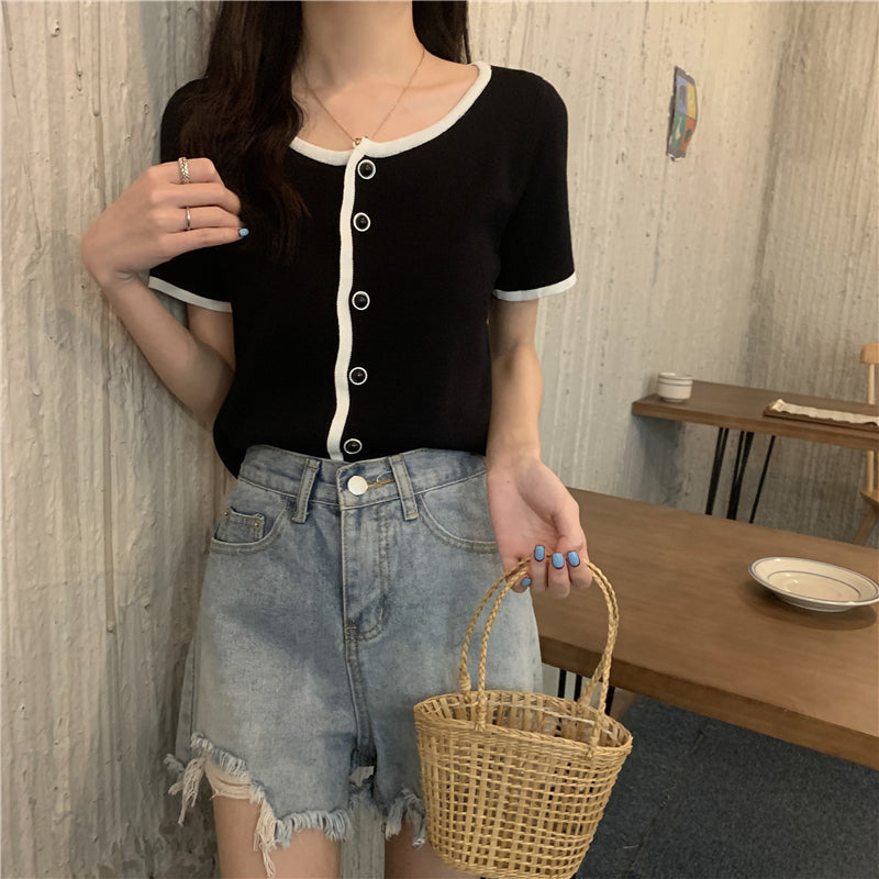 パイピングデザインのカーディガン♡ S1555