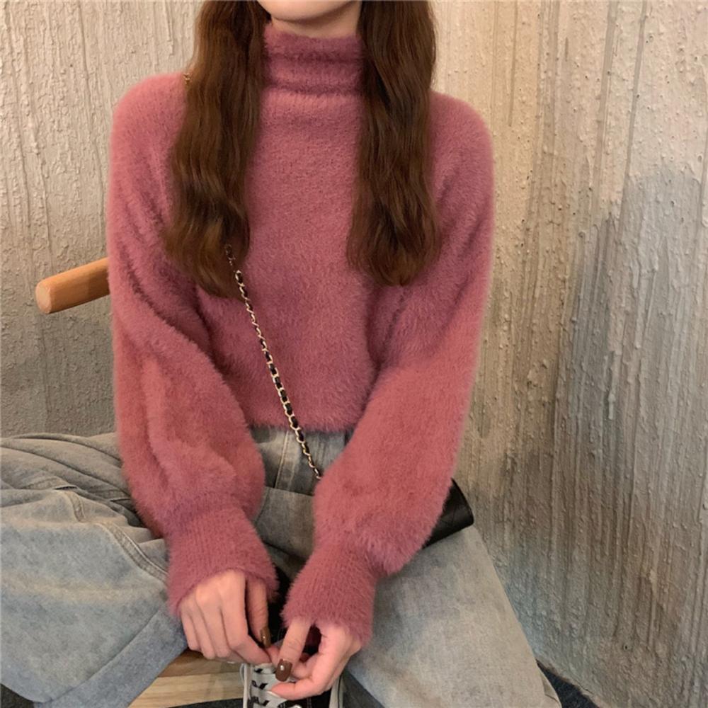ふわふわハイネックニット 冬の定番アイテム S1151