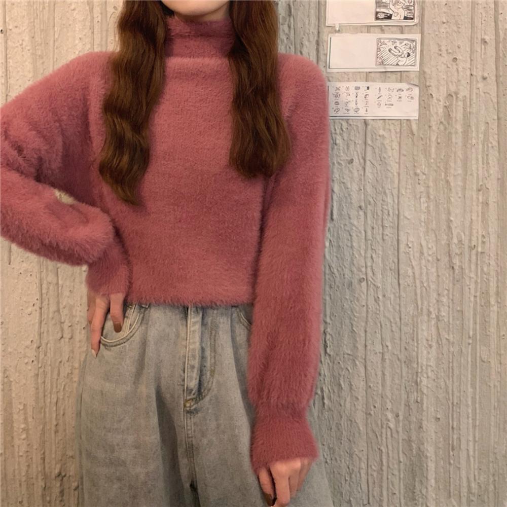 ふわふわハイネックニット 冬の定番アイテム S1151