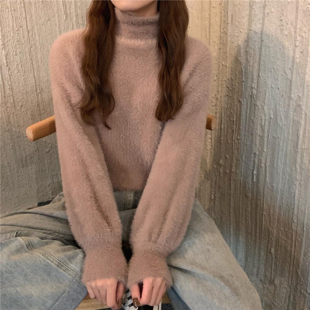 ふわふわハイネックニット 冬の定番アイテム S1151