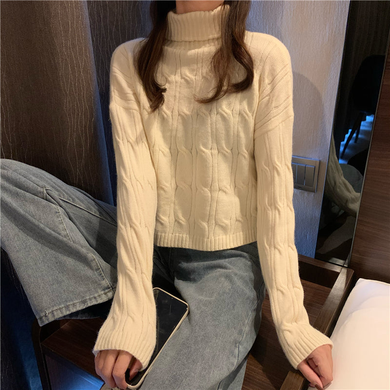 ツイストクロップニット♡カジュアルに可愛く S1098