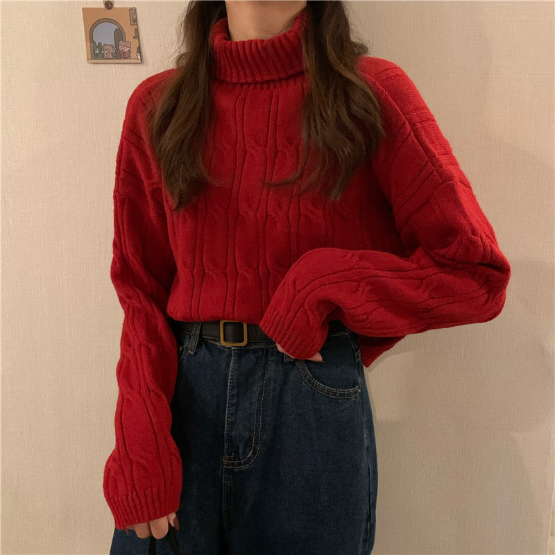 ツイストクロップニット♡カジュアルに可愛く S1098