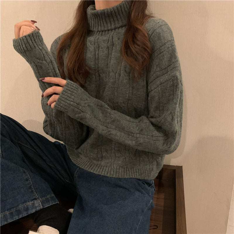 ツイストクロップニット♡カジュアルに可愛く S1098