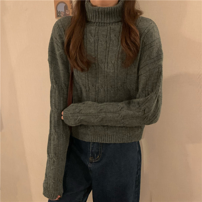 ツイストクロップニット♡カジュアルに可愛く S1098