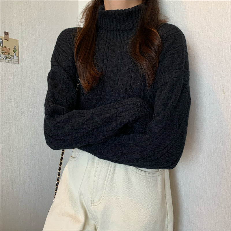 ツイストクロップニット♡カジュアルに可愛く S1098