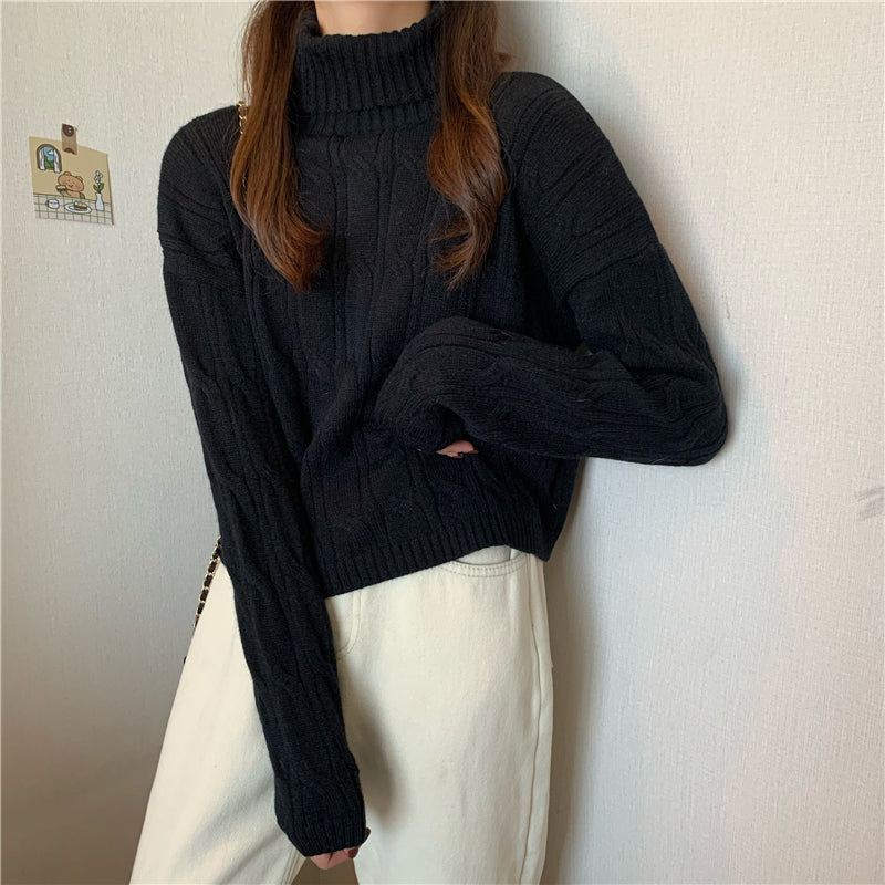 ツイストクロップニット♡カジュアルに可愛く S1098