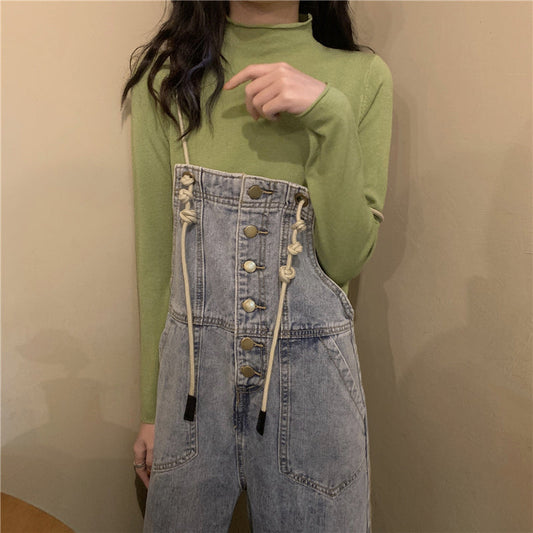 ハーフハイネックベーシックニット シンプルで可愛い S1951