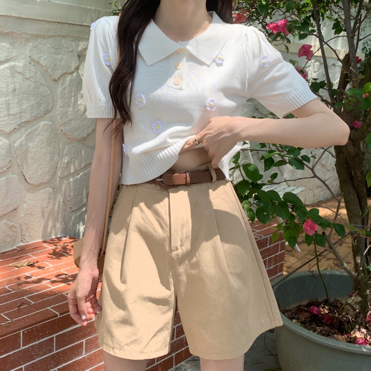花柄ポロシャツ♡大人可愛いデザイン S1492