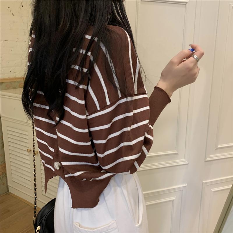 バックボタンボーダーニット♡ゆるっとかわいいニット S2618