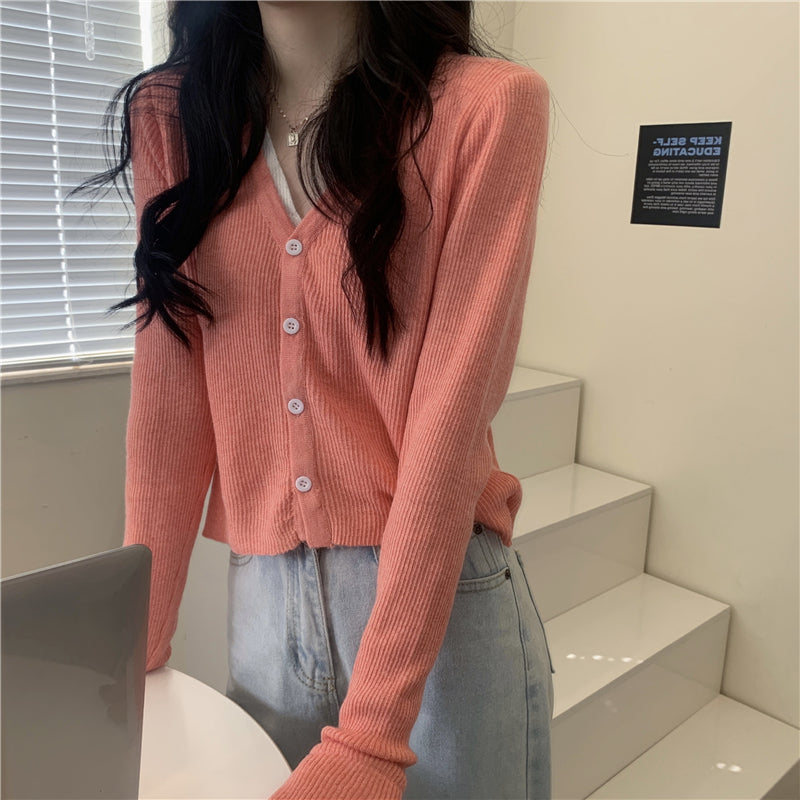 カラフルフェイクレイヤードトップス 細見えデザイン♡ S2597