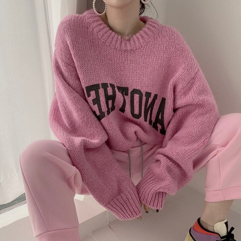 2wayフロントアーチロゴニット♡裏表使い分け自由 S1225