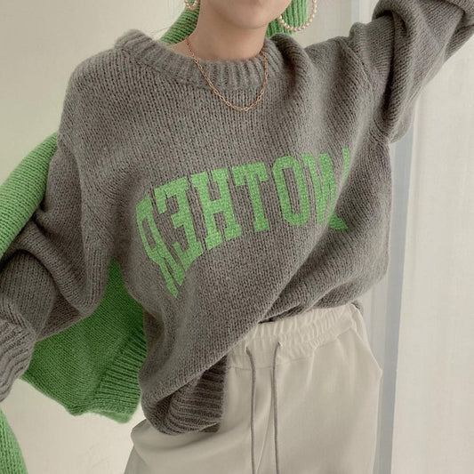 2wayフロントアーチロゴニット♡裏表使い分け自由 S1225