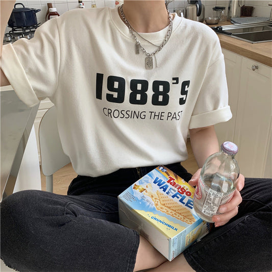 88S半袖Tシャツ カジュアルで大人可愛いデザイン S1801