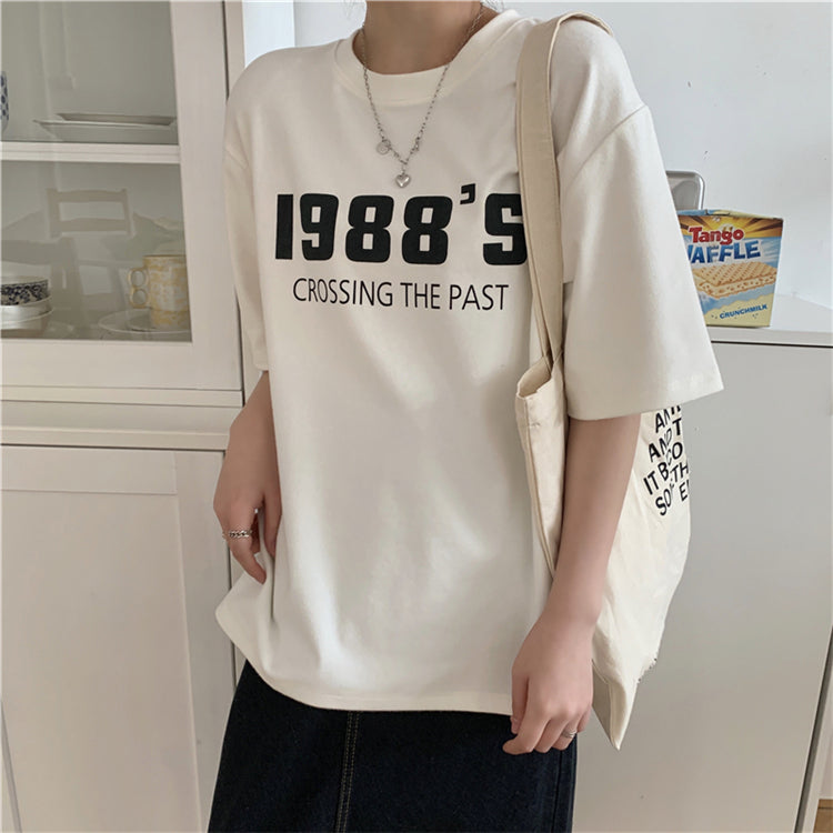 88S半袖Tシャツ カジュアルで大人可愛いデザイン S1801