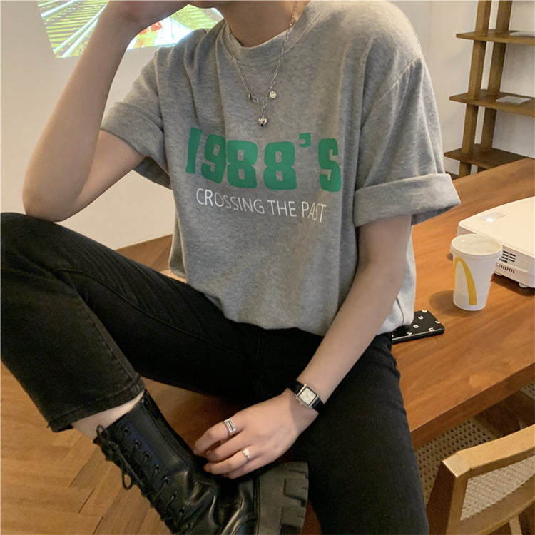 88S半袖Tシャツ カジュアルで大人可愛いデザイン S1801