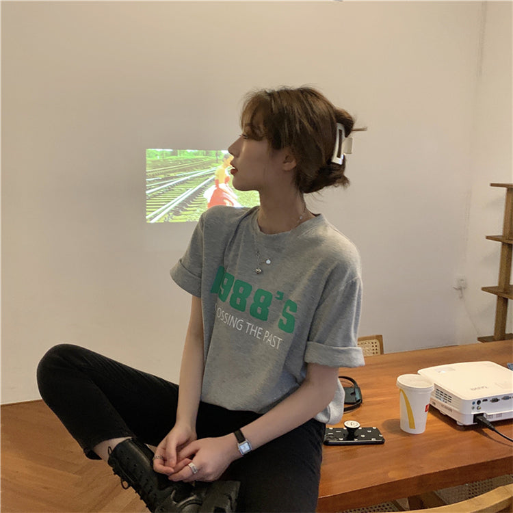 88S半袖Tシャツ カジュアルで大人可愛いデザイン S1801