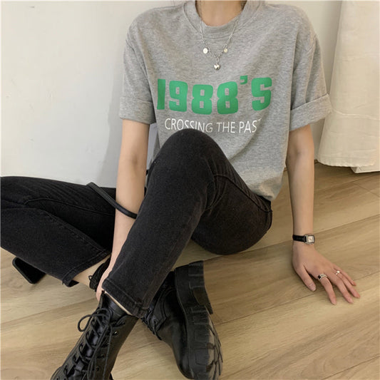 88S半袖Tシャツ カジュアルで大人可愛いデザイン S1801