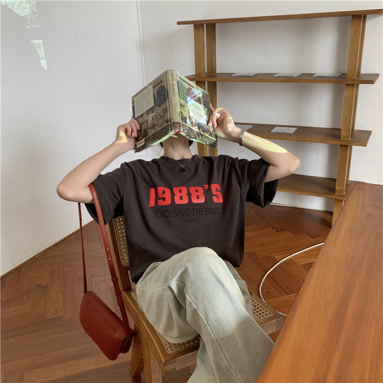 88S半袖Tシャツ カジュアルで大人可愛いデザイン S1801