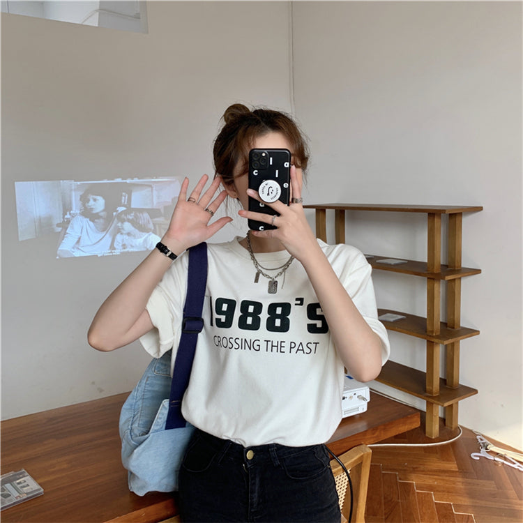 88S半袖Tシャツ カジュアルで大人可愛いデザイン S1801