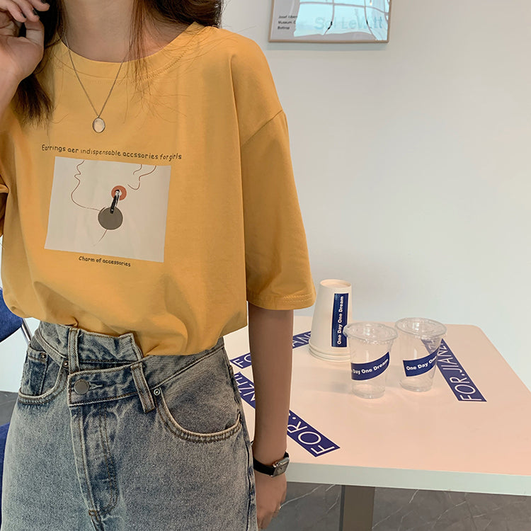 アートTシャツ♡ワンサイズで着回し自由なデザイン S1601