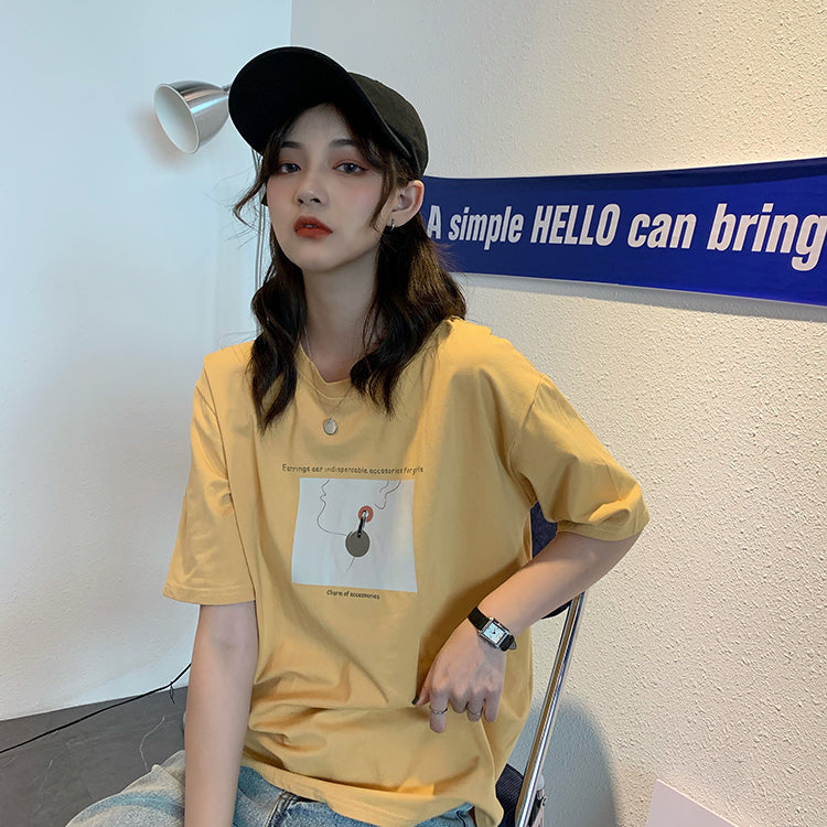 アートTシャツ♡ワンサイズで着回し自由なデザイン S1601