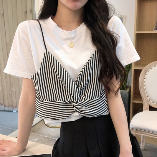 フェイクツーピースTシャツ♡ゆるふわ着こなし S1498