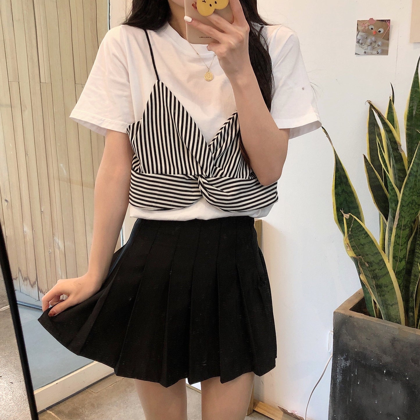 フェイクツーピースTシャツ♡ゆるふわ着こなし S1498