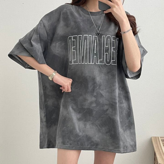 タイダイ柄レターテイ カワイイTシャツ S1542