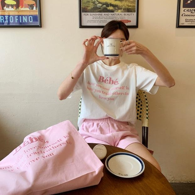 刺繍ロゴTシャツ♡シンプルで可愛いデザイン S1452
