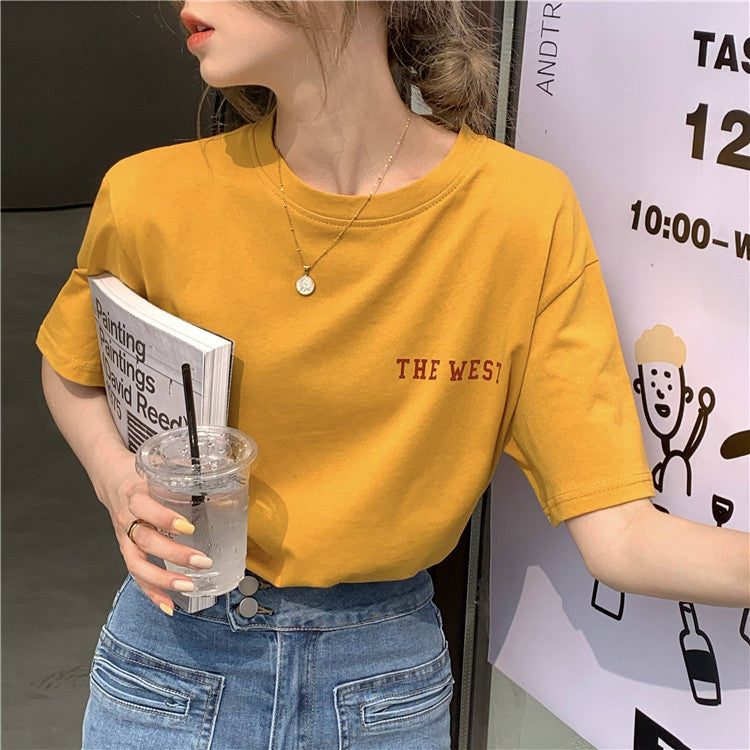 カリフォルニア バックレター Tシャツ 夏の定番アイテム S1682