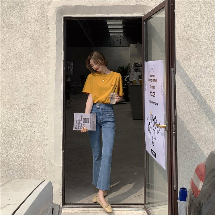カリフォルニア バックレター Tシャツ 夏の定番アイテム S1682