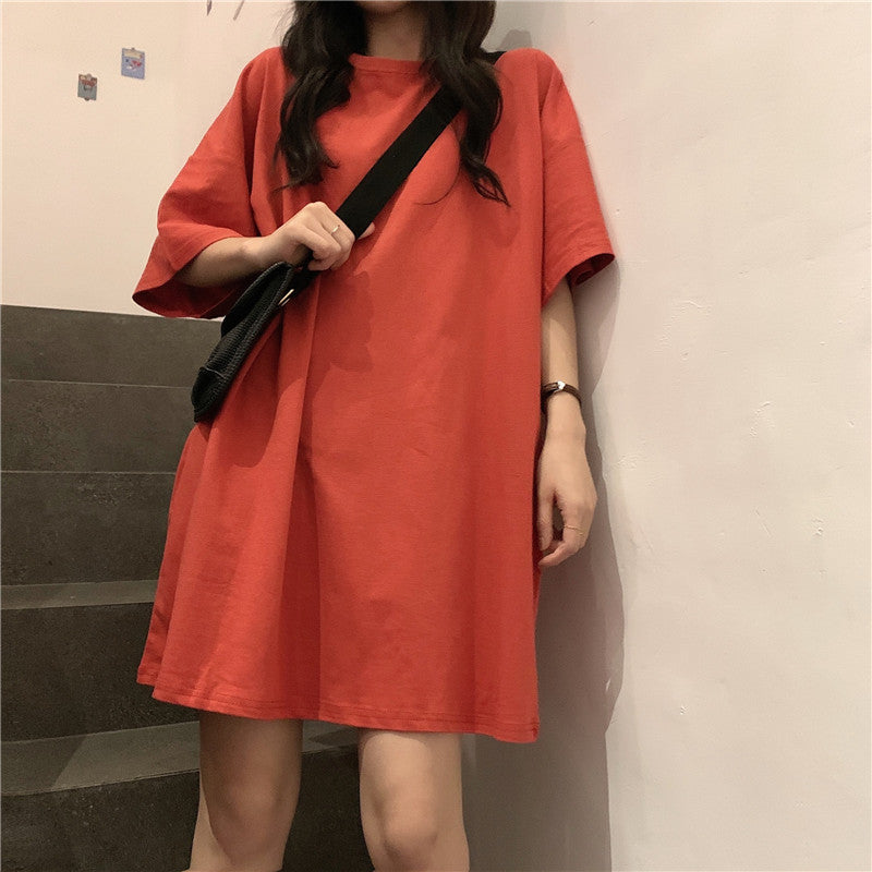 【11色】オーバーシンプルロングトップス♡大人可愛い着こなし S1683