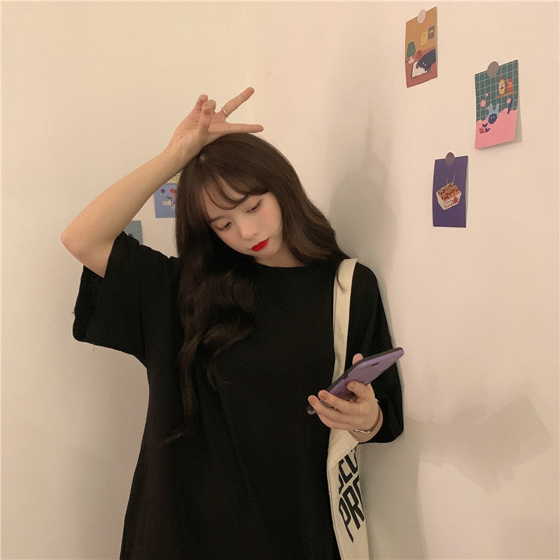 【11色】オーバーシンプルロングトップス♡大人可愛い着こなし S1683