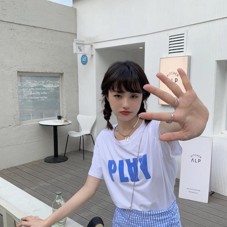 ビッグロゴTシャツ オーバーサイズ ゆったり着こなし S1490