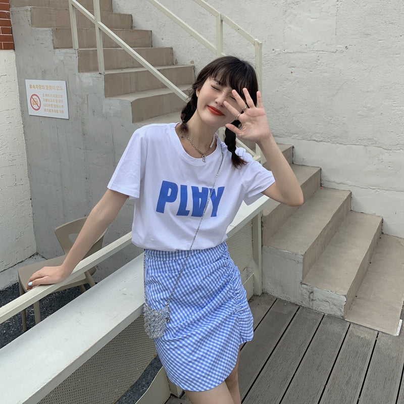 ビッグロゴTシャツ オーバーサイズ ゆったり着こなし S1490