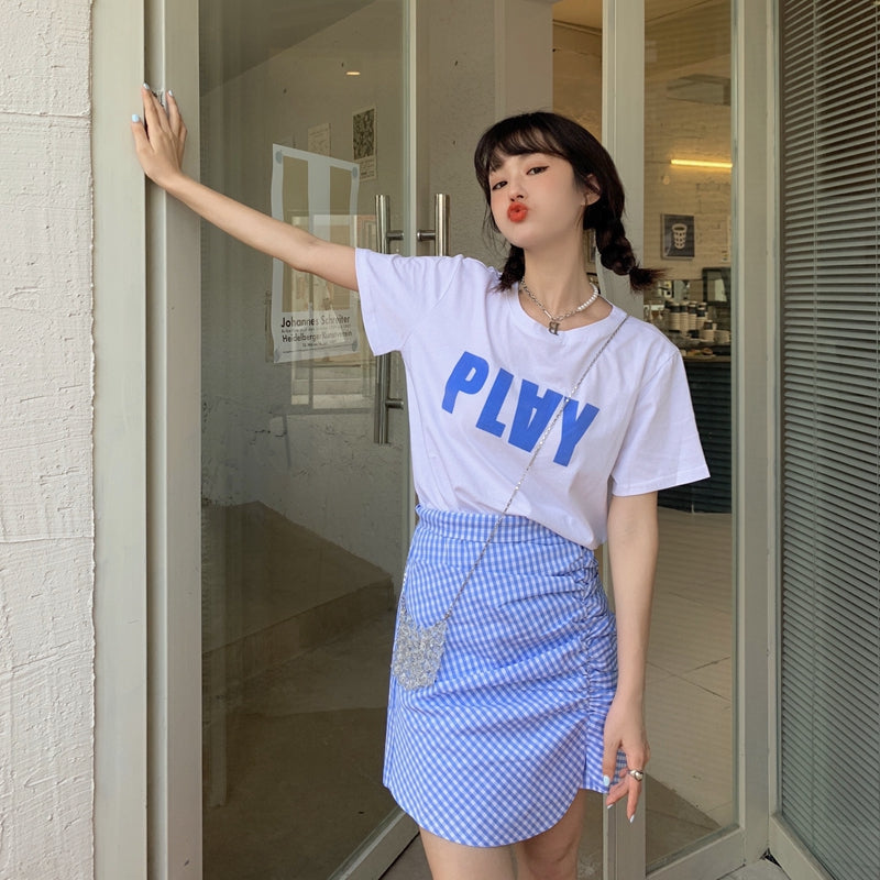 ビッグロゴTシャツ オーバーサイズ ゆったり着こなし S1490