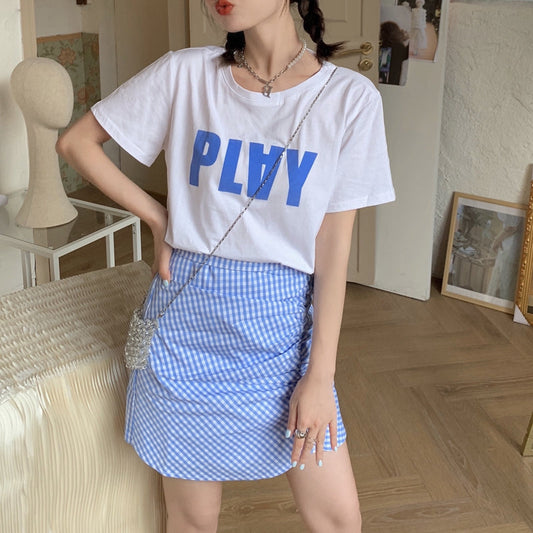 ビッグロゴTシャツ オーバーサイズ ゆったり着こなし S1490