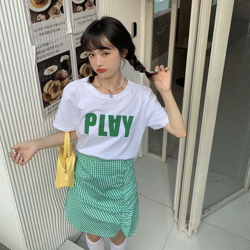 ビッグロゴTシャツ オーバーサイズ ゆったり着こなし S1490