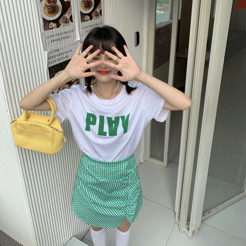 ビッグロゴTシャツ オーバーサイズ ゆったり着こなし S1490