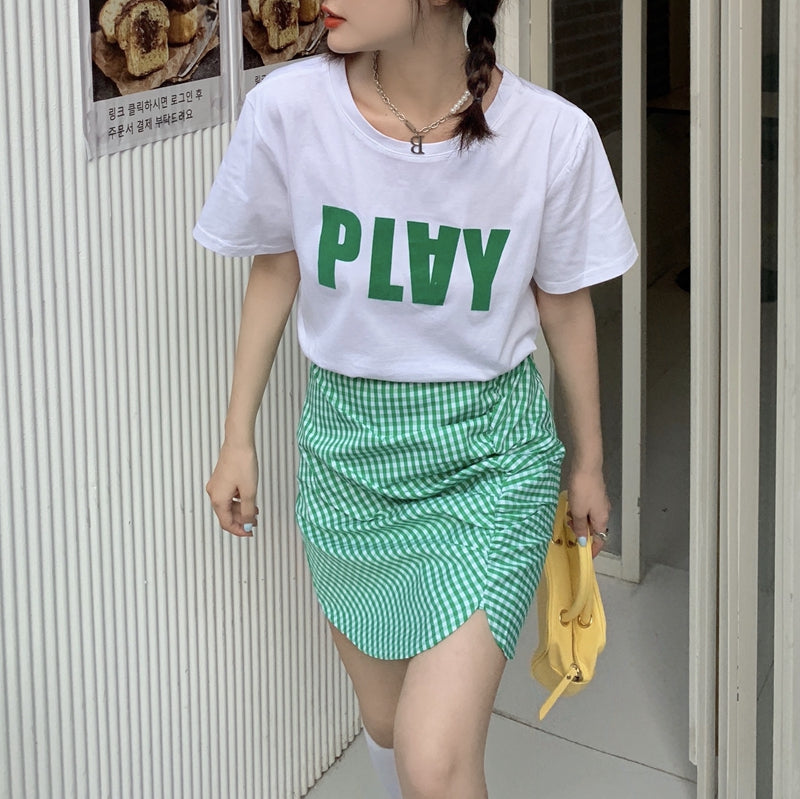 ビッグロゴTシャツ オーバーサイズ ゆったり着こなし S1490