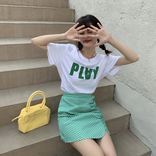 ビッグロゴTシャツ オーバーサイズ ゆったり着こなし S1490