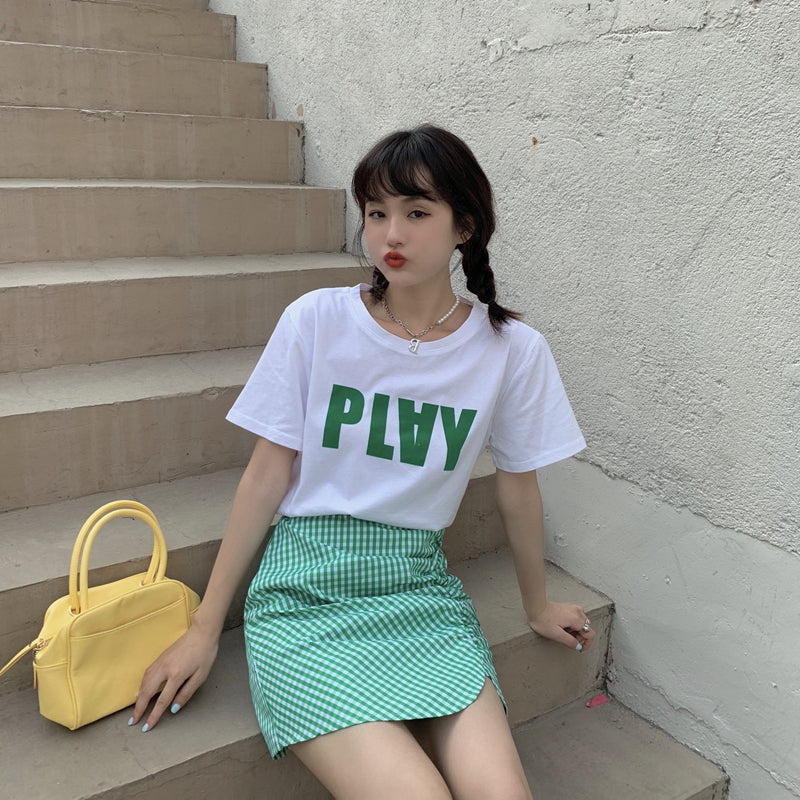 ビッグロゴTシャツ オーバーサイズ ゆったり着こなし S1490