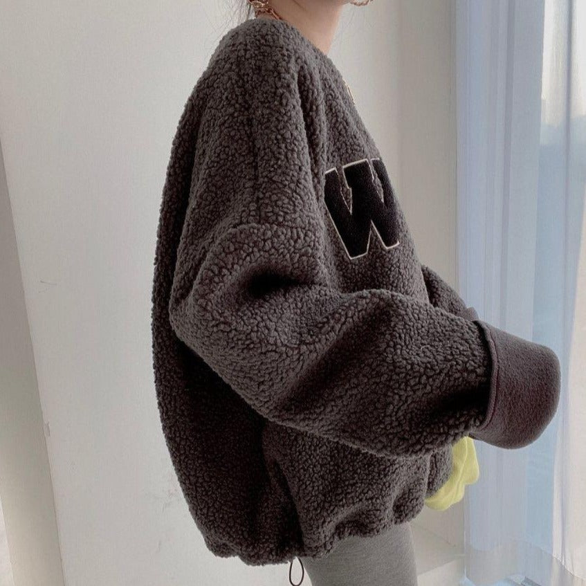 アルファベットボアTシャツ♡ゆるシルエットでおしゃれ S1142