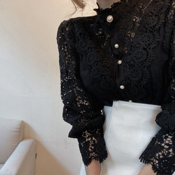 ゴージャスレースの大人可愛いブラウス S1773