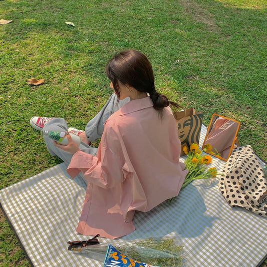 シンプルで着回し自由なオーバーシャツ♡ S1764