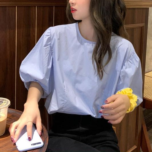 パフスリーブのふんわりプルオーバー S1512