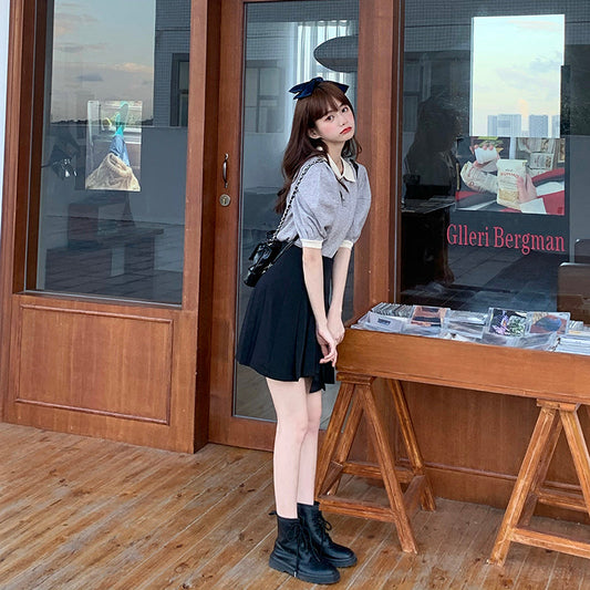 バイカラーポロシャツ♡ゆるかわデイリーに S1551