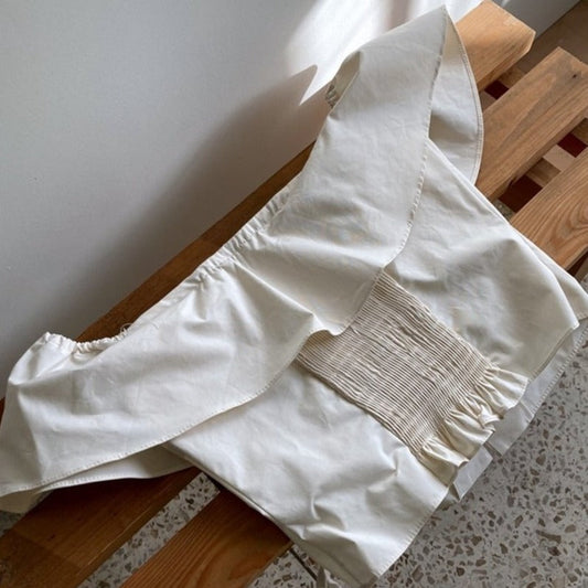 ふわふわフリルショルダーブラウス S1495