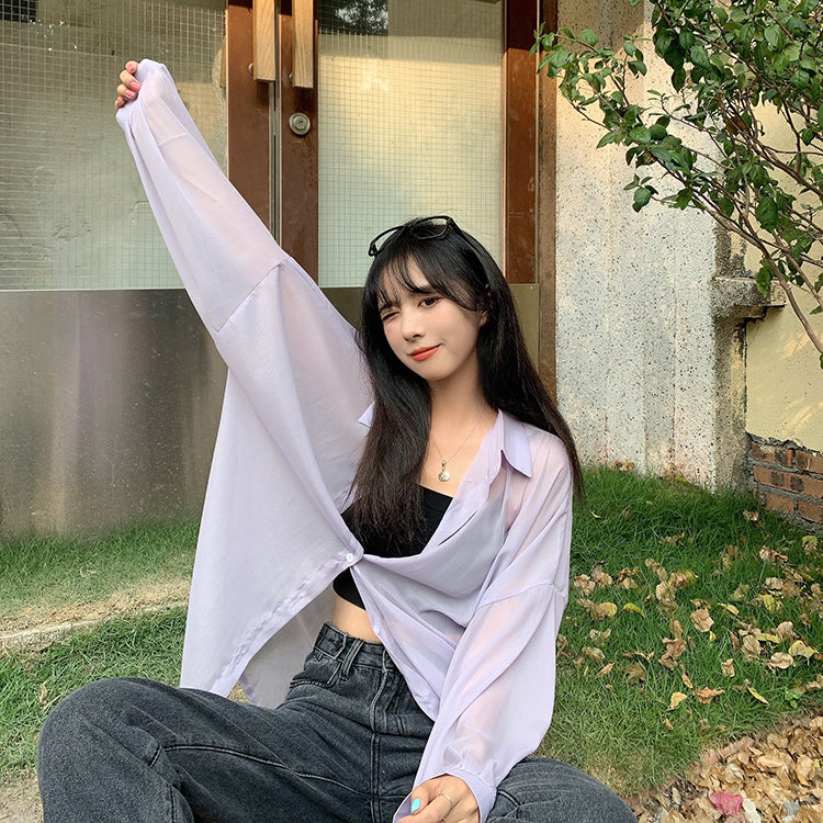 カラバリシアーシャツ♡大人可愛いデザイン S1586