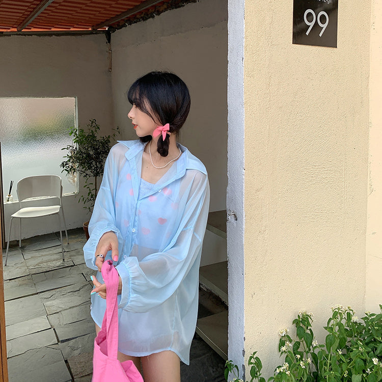 カラバリシアーシャツ♡大人可愛いデザイン S1586